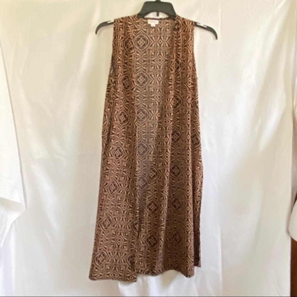 LulaRoe Joy Azetec Print Vest Small